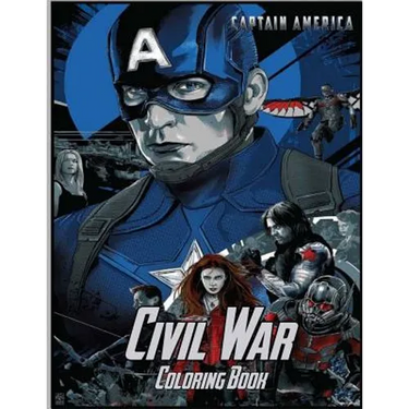 Captain America Civil War Coloring Book: Coloring Book for Kids and Adults with Fun, Easy, and Relaxing Coloring Pages