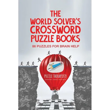 The World Solver's Crossword Puzzle Books 86 Puzzles for Brain Help