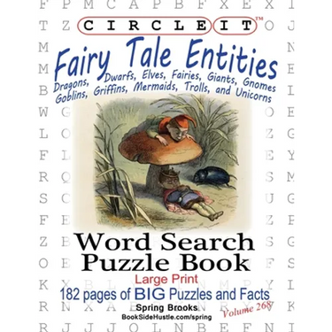 Circle It, Fairy Tale Entities, Word Search, Puzzle Book
