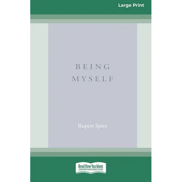 Being Myself (Large Print 16 Pt Edition)