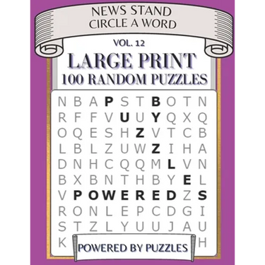 News Stand Circle a Word Vol.12: Large Print 100 Puzzles
