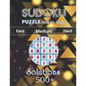 500+ Sudoku Puzzle Book for Adults Easy Medium Hard Solution: Challenging Suduko Game Book, Easy-Medium-Hard Sudoku Puzzle Book for Adults with soluti