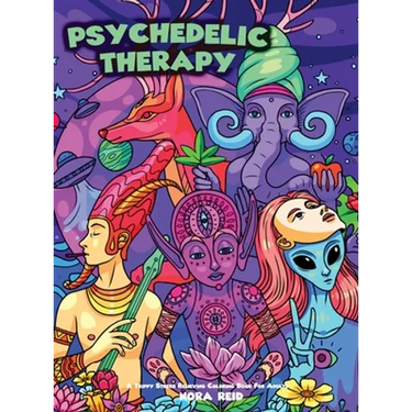 Psychedelic Therapy - A Trippy Stress Relieving Coloring Book For Adults