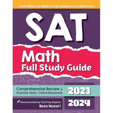SAT Math Full Study Guide: Comprehensive Review + Practice Tests + Online Resources