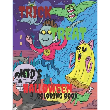 Trick or Treat: Kids halloween coloring book