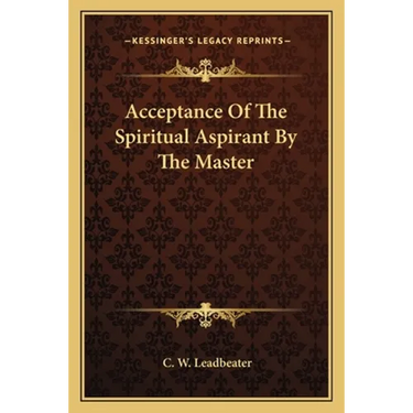 Acceptance Of The Spiritual Aspirant By The Master