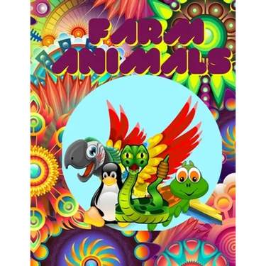 Farm Animals: Coloring book for kids 4-9 years, color and learn animals name, sweet animals to color with there english name