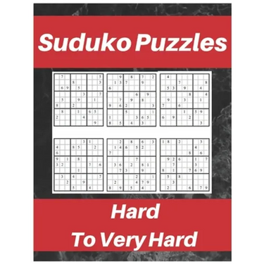 Sudoku Puzzles Hard To Very Hard.: Puzzle Book For Adult, Contains Challenging Sudoku Puzzles With Answers.