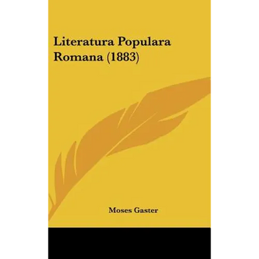 Literatura Populara Romana (1883)