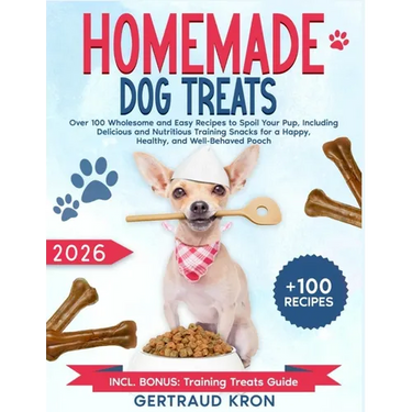 Homemade Dog Treats: Over 100 Wholesome and Easy Recipes to Spoil Your Pup, Including Delicious and Nutritious Training Snacks for a Happy, Healthy, a