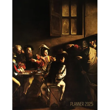 Caravaggio Planner 2025: The Calling of Saint Matthew Beautiful Christian Art Year Organizer: January-December (12 Months)