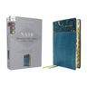 Nasb, Personal Size Bible, Large Print, Leathersoft, Teal, Red Letter, 1995 Text, Thumb Indexed, Comfort Print