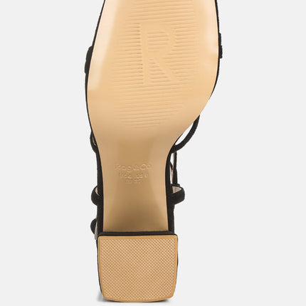 fiorella strappy block heel sandals by London Rag