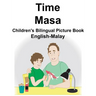 English-Malay Time/Masa Children's Bilingual Picture Book
