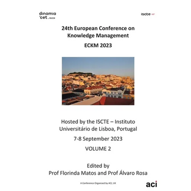 ECKM vol 2- Proceedings of the 24th European Conference on Knowledge Management-VOL 2