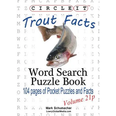 Circle It, Trout Facts, Pocket Size, Word Search, Puzzle Book