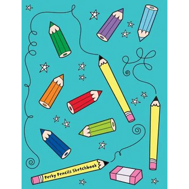 Perky Pencils Sketchbook: Jumbo Drawing Pad For Sketching, Doodling And Coloring