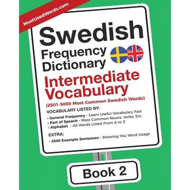 Swedish Frequency Dictionary - Intermediate Vocabulary: 2501-5000 Most Common Swedish Words