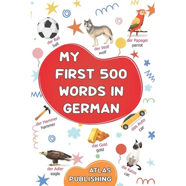 My first 500 words in German: An English-German bilingual visual dictionary with illustrated words on everyday themes - A picture book to learn German