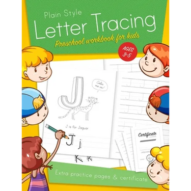 Letter Tracing Preschool workbook for kids ages 3-5: Learn to write activity workbooks, abc alphabet writing paper lines. Kindergarten preschoolers ha