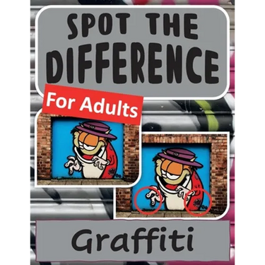 Spot the Difference Book for Adults - Graffiti
