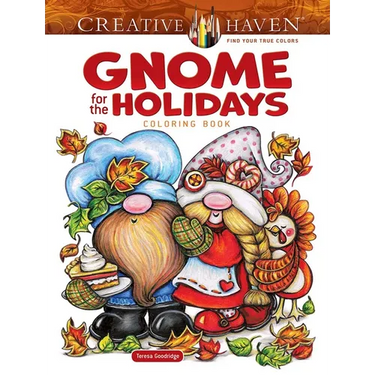 Creative Haven Gnome for the Holidays Coloring Book