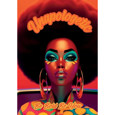 Unapologetic: Be Bold Be You Notebook for African American Women and Young Adults: 120-page 7x10 inch Blank Lined Notebook for African American Women