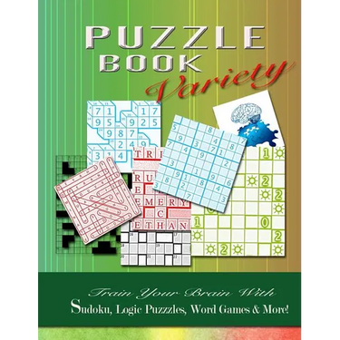 PUZZLE BOOK Variety: Train your Brain With Sudoku, Logic Puzzles, Word Games & More!