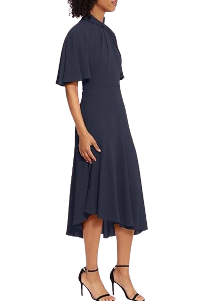 Maggy London Twist Neck Front Detail Bodice Dress by Curated Brands