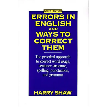 Errors in English and Ways to Correct Them: Fourth Edition