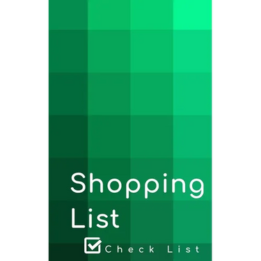 Shopping List: Empty shopping list pages for your daily purchases.