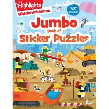 Jumbo Book of Sticker Puzzles: Ultimate Sticker Puzzle Fun with Over 800 Stickers & 100 Activities, Including Mazes, Hidden Pictures Scenes & Logic Pu