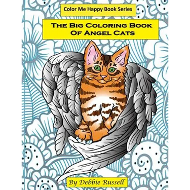 The Big Coloring Book Of Angel Cats: 40 Amazing Angel Cat Designs To Color!