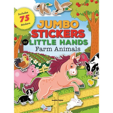 Jumbo Stickers for Little Hands: Farm Animals: Includes 75 Stickers