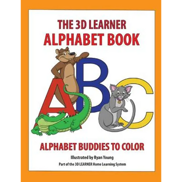 3D Learner Alphabet Book: Alphabet Buddies to Color
