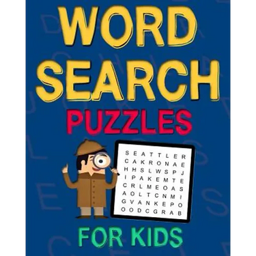 Word Search Puzzles For Kids: 50 Easy Large Print Word Find Puzzles for Kids Ages 5-7: Jumbo Word Search Puzzle Book For Kids With Themes