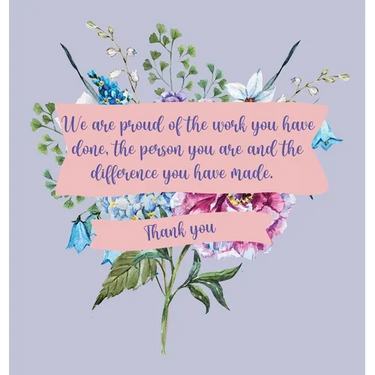 Happy Retirement Guest Book with lined pages (hardback)