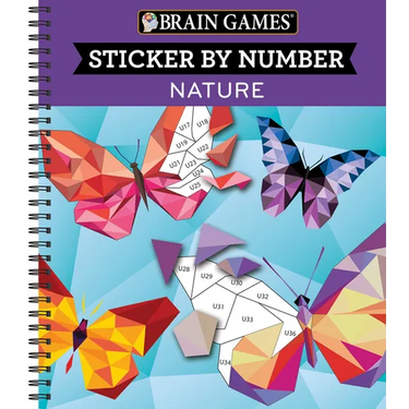 Brain Games - Sticker by Number: Nature (28 Images to Sticker)