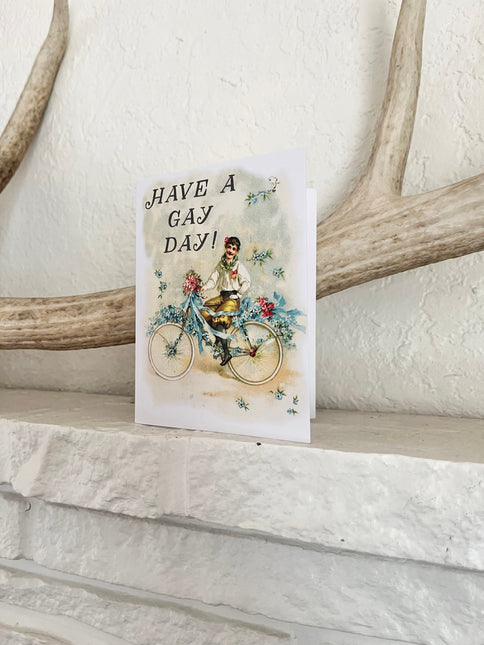 Have a Gay Day Card by The Coin Laundry Print Shop