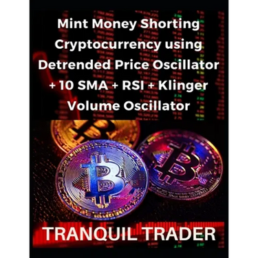 Mint Money Shorting Cryptocurrency using Detrended Price Oscillator + 10 SMA + RSI + Klinger Volume Oscillator