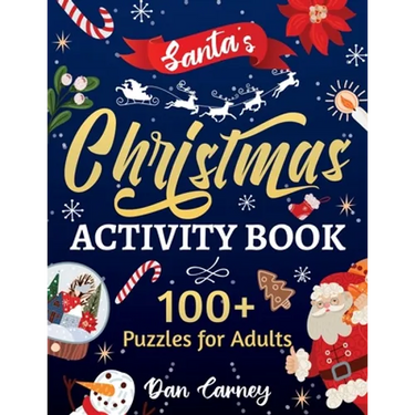 Santa's Christmas Activity Book: 100+ Puzzles for Adults
