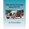 Dodge Auto Part Interchange Manual 1927-1935