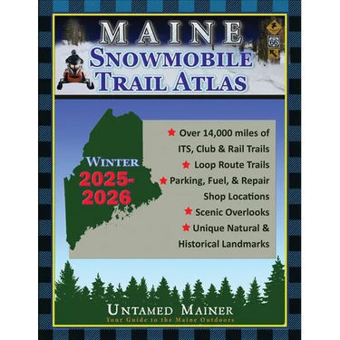 2025-2026 Maine Snowmobile Trail Map Atlas