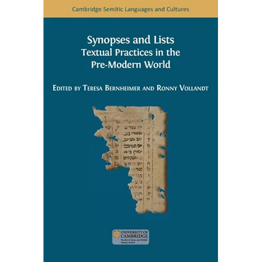 Synopses and Lists: Textual Practices in the Pre-Modern World