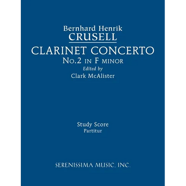 Clarinet Concerto No.2, Op.5: Study score