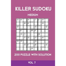 Killer Sudoku Medium 200 Puzzle WIth Solution Vol 7: Advanced Puzzle Sumdoku Book,9x9, 2 puzzles per page