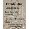 Twenty-One Vocalises, Low Bass Clef Version