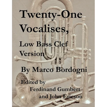 Twenty-One Vocalises, Low Bass Clef Version
