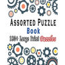 Assorted Puzzle Book: Puzzle Activity Book for Adults, 180+ Large Print Mixed Puzzles - Word search, Sudoku, Cryptograms, Word Scramble to Improve You