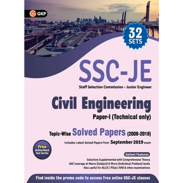 Ssc 2020: Junior Engineer Paper I - Civil Engineering - Topic-Wise Solved Papers 2008-2018